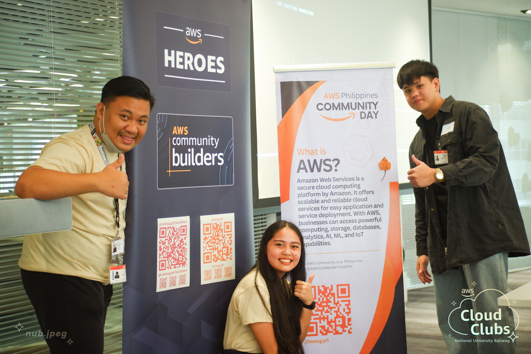 Rochelle with Fellow AWS Cloud Clubs Marketing Officers